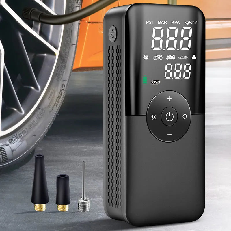 Compressor De Ar Digital Portátil (Calibrador de Pneus) DigiRoda® [MAIS VENDIDO]