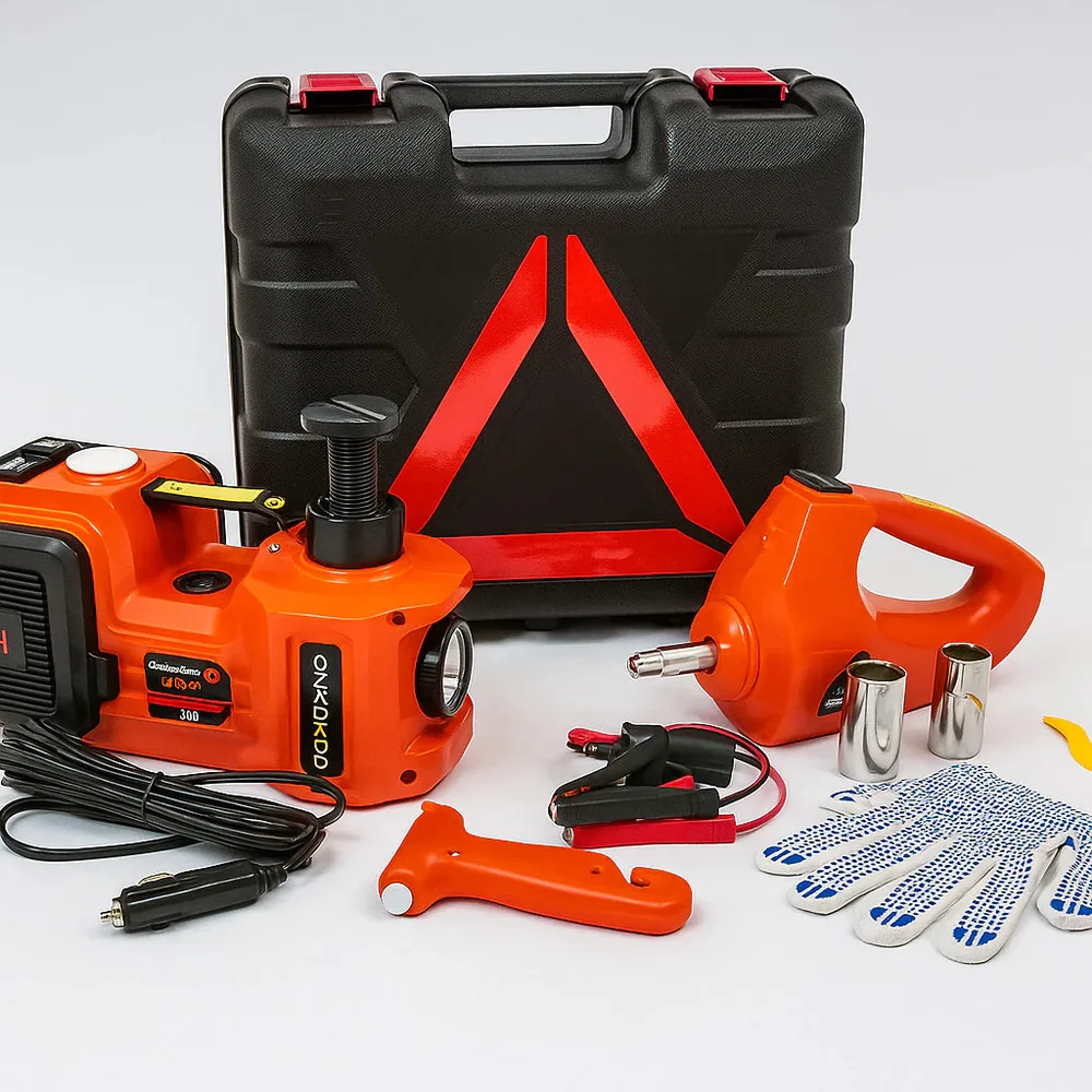 Kit de Emergência – Macaco Hidráulico Elétrico 5 em 1