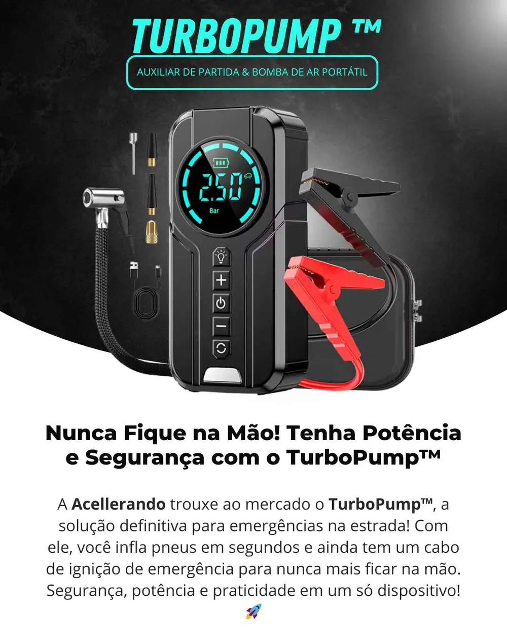 TurboPump™ — Tudo o Que Você Precisa em Um Só Aparelho