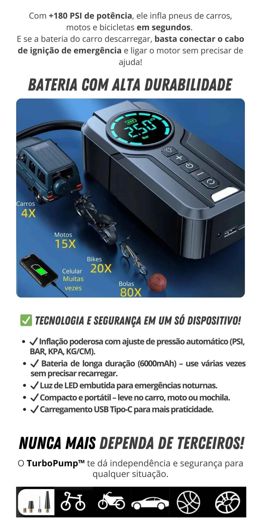 Função 2 — Compressor de Ar Digital com Display